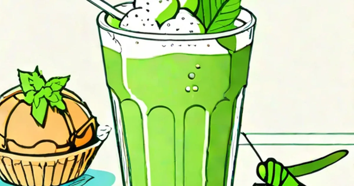 Grasshopper Drink with Ice Cream